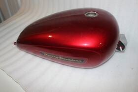 61195-08cpv Harley-davidson New Nos Oem Tank Fuel Candy Red Sunglo Xl883c