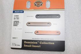61400607 Harley-davidson New Oem Dominion Derby Cover Brushed Orange Insert