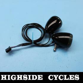 67800178 Harley-davidson 1376 18 Sportster Black Front Turn Signal Blinker Flasher Light