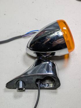67800303 Harley-davidson Genuine Oem Road Glide Chrome Left Lh Turn Signal And Mount Fltr