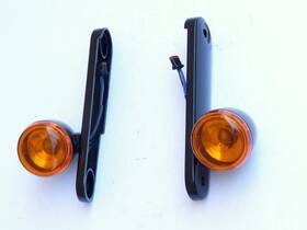67800708 Harley-davidson Genuine Cvo Street Glide Black Bullet Front Turn Signals Mounts