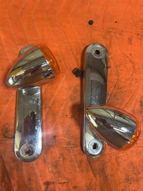 6800036 Harley-davidson 2014 Touring Flhx Flhxs Front Turn Signals Chrome Oem