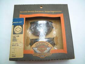 68102-96 Harley-davidson Eagle Wing Flat Lens Turn Signal Visors Chrome