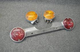 68508-64 Harley-davidson Oem Panhead Shovelhead Guide Turn Signals Bracket Set 1963 - 73