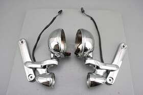 68837-04a Harley-davidson 2008 Cvo Electra Glide Front Auxillary Fog Light Brackets Left Right