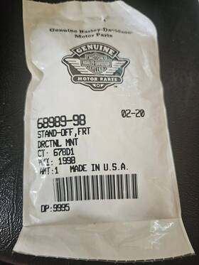 68989-98 Harley Davidson Motorcycle Oem Stand-off Directional Mount Front- New