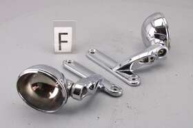 69574-06 Harley-davidson 2006 Electra Glide Cvo Front Turn Signal Fog Light Bracket Set Chrome