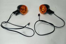 69935-08 Harley-davidson 08-23 Softail Rear Turn Signals 2-wire Black