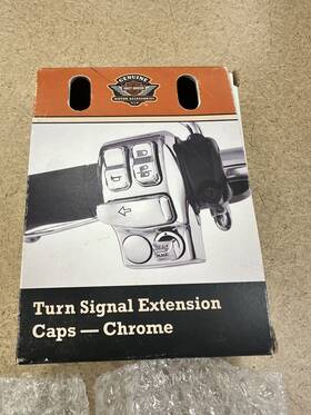 71500412 Harley-davidson Turn Signal Extension Caps - Chrome