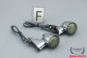 73333-10 Harley-davidson 2021 Road Glide Front Turn Signal Assembly Set Chrome #4170