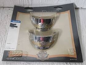 7461-01-1052 Harley-davidson Chrome Rear Turn Signal Visors Softail Flh Touring Pre Owned