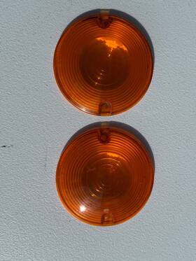 68440-86 Harley-davidson 86440-86 Pair Of Amber Turn Signal / Directional Lenses #