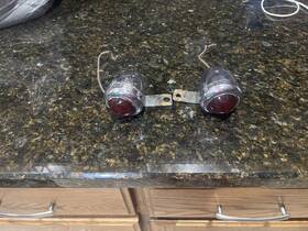 Dh-49 Harley-davidson Pair Of Panhead Guide Turn Signals Original