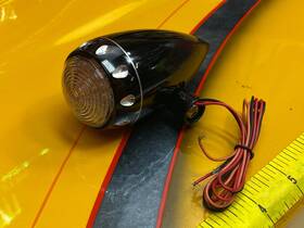 Hl-5002tc Heartland Usa 14727 Red Led Medium Tux Cut Tear Turn Signal Set Gloss Black
