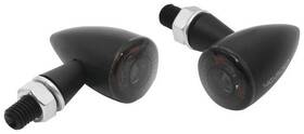 204-171 Highsider Apollo Bullet Led Lights Pair Turn Signal Black Smoke