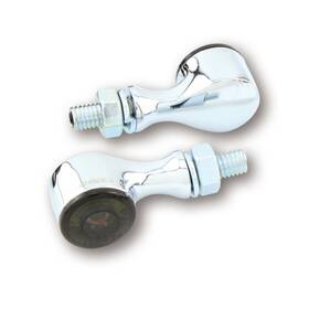 204-179 Highsider Apollo Classic Led Lights Pair Turn Signal/position Light Chrome