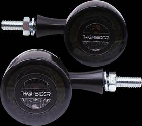 204-348 Highsider Rocket Bullet Turn Signals Black
