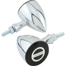 204-349 Highsider Rocket Bullet Turn Signals - Chrome