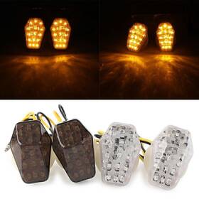 Hkseller-au 550756845849 Lens Led Turn Signal Indicators For Suzuki Gsxr600 750 Bandit 600s 1200s Smoke