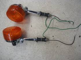 32111-mc9-670 Honda 82-85 Nighthawk Cb450 Rear Turn Signals Set Back Left Right Pair Oem 1982
