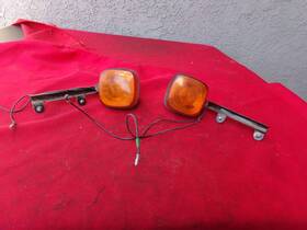33400-166-671 Honda Nq50 Spree Front Turn Signals Blinkers Left And Right 1985 Oem Nice Nq 50