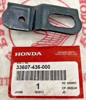 33607-436-000 Honda Nos Motorcycle 1979-82 Xl100 125 Sa L. Rr. Turn Signal Stay