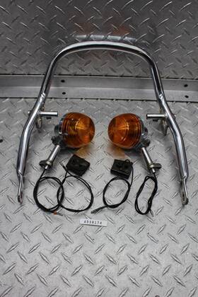 4938174 Honda 1973 Cb750 Rear Left Right Turn Signals With Rack/grab Bar