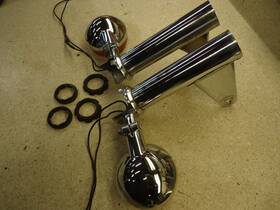 51606-461-770 Honda 1981 Cb750 C Custom Front Turn Signals Headlight Mount Ears Left Right Sc