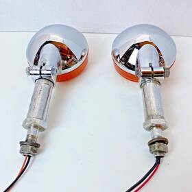 G1r1-1119 Honda 1975 Cb750 Rear Turn Signal Lights Super Sport Oem Pair