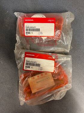 33452-gn3-671 Honda Oem 33402-gn3-671 Nh80 Aero 1985 Front Turn Signal Lens Set #33452-gn3-671 #33402-gn3-671