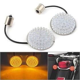 Hotsalecenter 996812314476 Yellow 1156 Turn Signal Light Inserts Blinker For Harley-davidson Hd Road King