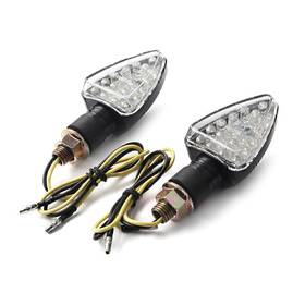 Hukyu 612041835949 2pcs Universal Motorcycle 12v 18 Leds Turn Signal Light Indicator Blinker Lamp