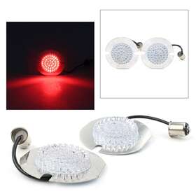 Hukyu 612046130100 1157 Led Turn Signal Light Indicator Inserts For Harley Electra/road Glide New