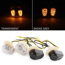 Hukyu 612046721810 Amber Led Turn Signal Light Indicator Lamp For Yamaha Yzf R1 R6 R6s Clear Lens