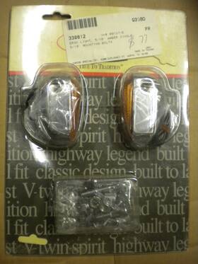 330812 Jammer Harley Ergo Marker Lights Turn Signals Amber Single Filament 5/16 New