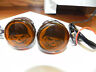 Jbm-042-c Krator Skull Lens Chrome Motorcycle Turn Signals Bulb Indicators Blinkers