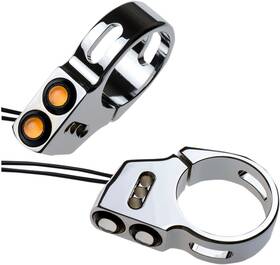 05-200-3c Joker Machine - Rat Eye Led Turn Signals 49 Mm Chrome