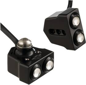 05-208-ab Joker Machine Side Mount Rat Eye Led Turn Signals Amber Leds Black
