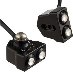 05-208-rb Joker Machine Side Mount Rat Eye Led Turn Signals Red Leds Black