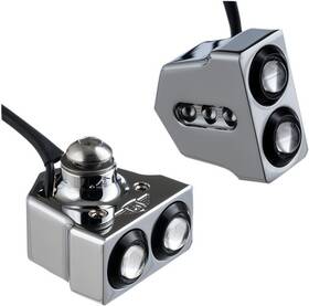 05-208-rc Joker Machine Side Mount Rat Eye Led Turn Signals Red Leds Chrome