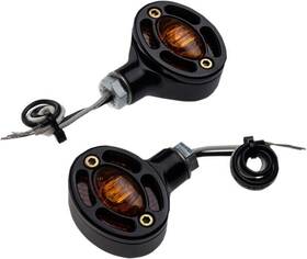 05-250-ab Joker Machine Omega Led Turn Signals Amber Lens Black