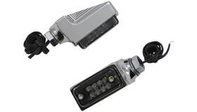 05-311-3r Joker Machine Rectangle Led 5/16 Inch Mount Turn Signals Chrome/red