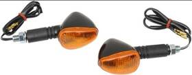 2040-0260 K&s Technologies Mini Stalk Turn Signals Black Amber 25-8400