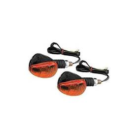 25-8405s K&s Technologies Compact Flexible Short Stem Marker Lights S/f Black With Amber Lens