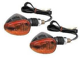 25-8418s K&s Technologies Compact Universal Turn Signal Kit - Carbon/clear Single