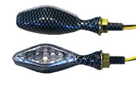 25-8921 K&s Technologies Ultra Mini Stalk Led Diamond Marker Lights Carbon/clear