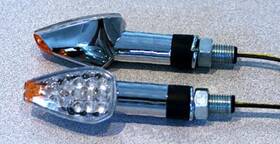 25-8942 K&s Technologies Led Ultra Long Stem Triangle Marker Light Set Chrome/clear