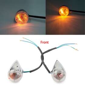 Kabusikikaisya-kawausa 890000912904 Front Turn Signal Amber Light Clear Lens Fit For Yamaha Xv1900 2006-2013 Pair Us