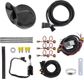 B0401-00602bk Kemimoto Utv Turn Signal Kit Plug And Play Column Switch Amber Led Horn