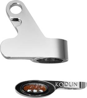 K68501 Kodlin Usa - Led 2-1 Front Turn Signal With Running Light Chrome Softail Br